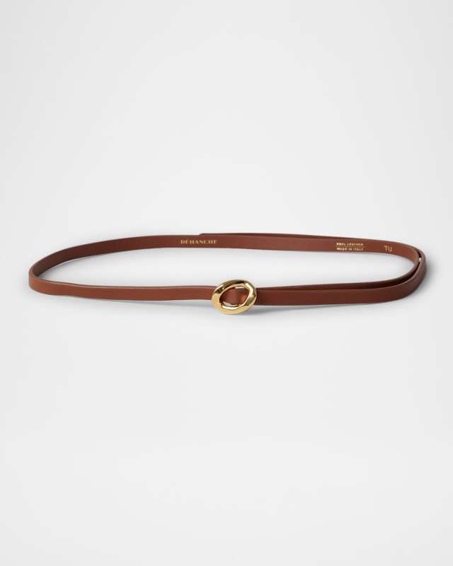 Orbite Skinny Leather Belt